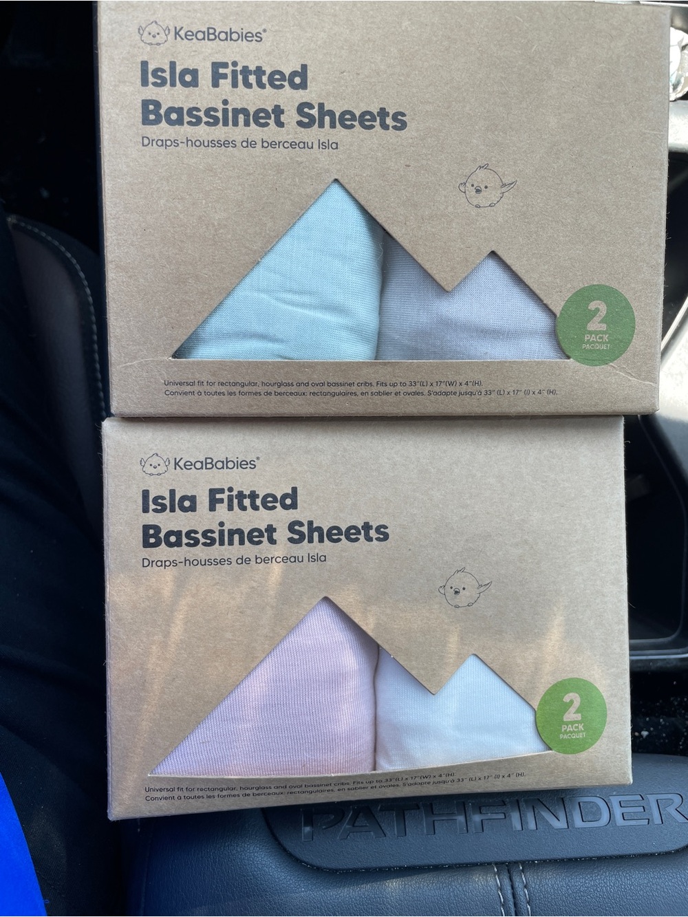 KeaBabies Isla Fitted Bassinet Sheets - new